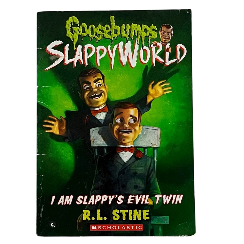👻4/$20 RL STINE GOOSEBUMPS SlappyWorld I Am Slapps Evil Twin Book Horror Novel